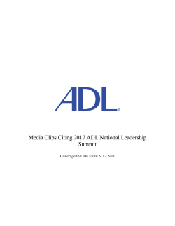 Media Clips Citing 2017 ADL National Leadership