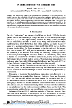 On Stable Chaos in The Asteroid Belt