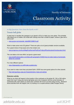 Tennis ball globe - Faculty of Sciences