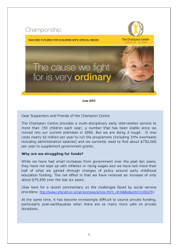 June 2015 - The Champion Centre