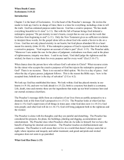 Ecclesiastes 3-15-22