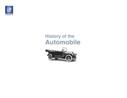 History of the Automobile