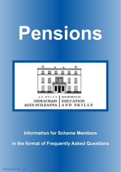 Pensions - Department of Education and Skills