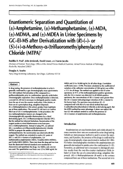 Enantiomeric Separation and Quantitation of (_+)
