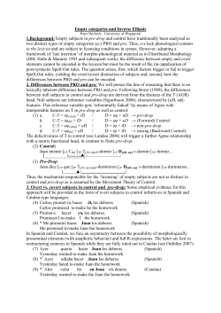 Empty categories and Inverse Ellipsis