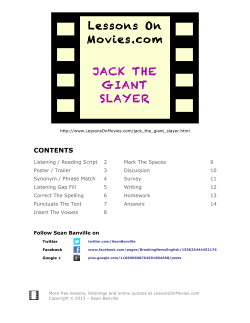 jack the giant slayer survey