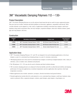 3M&trade; Viscoelastic Damping Polymers 112