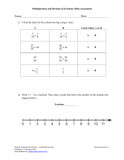 Math Strong Assessment