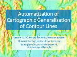 Automatization of Cartographic Generalisation of Contour Lines