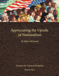 Appreciating the Upside of Nationalism