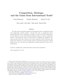 Competition, Markups, and the Gains from