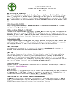 Newsletter 5-4-17 - St. Helen School