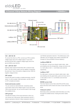 4-Channel V-Strip Network Wiring Diagram ( VSN404x1 )