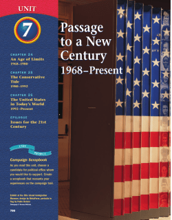 Passage to a New Century Passage to a New Century