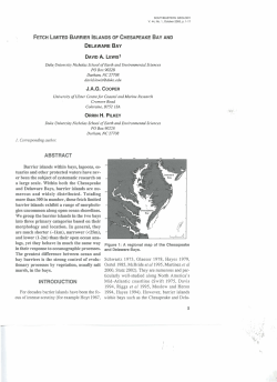 fetch limited barrier islands of chesapeake bay and