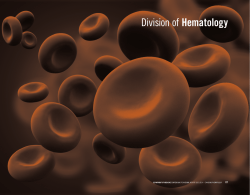 division of Hematology