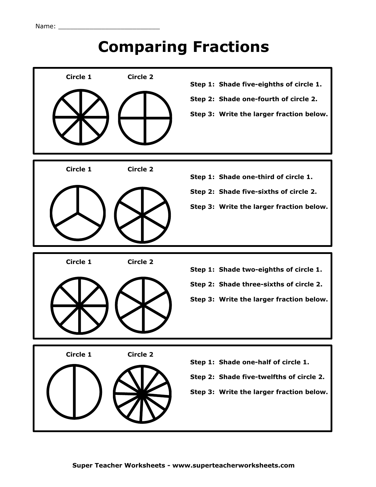comparing fractions