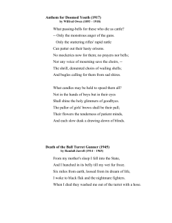 Anthem for Doomed Youth (1917) What passing