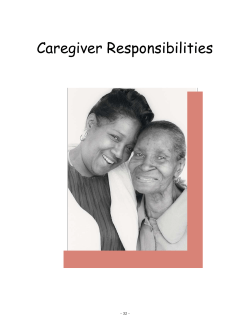 Caregiver Responsibilities - Sacramento County IHSS Public Authority