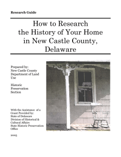 How to Research the History of Your Home in New Castle County