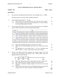 Question Paper 1 MARKS