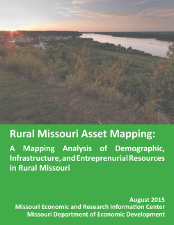 Rural Missouri Asset Mapping - Missouri Economic Research and