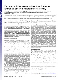 Five-vertex Archimedean surface tessellation by