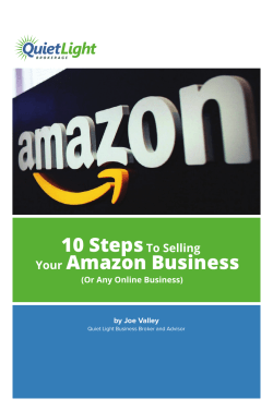 10 Steps to Selling Your Amazon Business