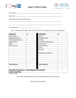 REVENUE $ EXPENSES $ Budget Tracking Template