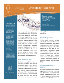 Seeing Ideas Differently: Using Visual Aids - TLSS