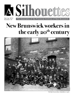 New Brunswick workers in the early 20th century