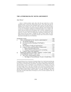 THE ANTIDEMOCRATIC SIXTH AMENDMENT