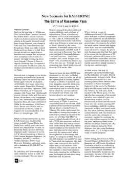 Battle of Kasserine Pass: C3i Module
