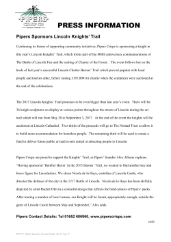 Pipers sponsors Lincoln Knights