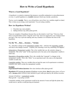 How to Write a Good Hypothesis - Flipped Out Science with Mrs