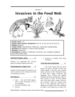 Invasives in the Food Web