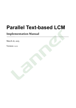 Parallel Text-based LCM