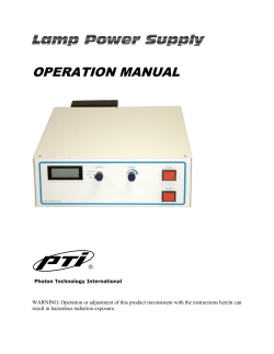 Model LPS-250B Lamp Power Supply