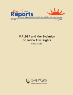 MALDEF and the Evolution of Latino Civil Rights