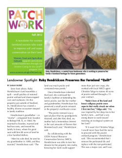 Landowner Spotlight: Ruby Hendrickson Preserves Her Farmland