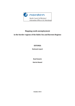 Mapping youth unemployment in the border regions of the Baltic