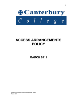 ACC CESS S AR PO RRAN OLICY NGEM Y MENTS