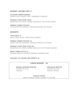 chef`s dessert tasting 15