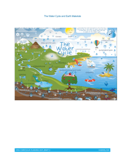 The Water Cycle and Earth Materials