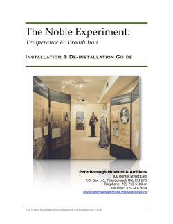 The Noble Experiment: