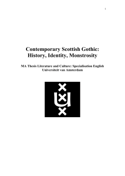 Contemporary Scottish Gothic: History, Identity - UvA-DARE