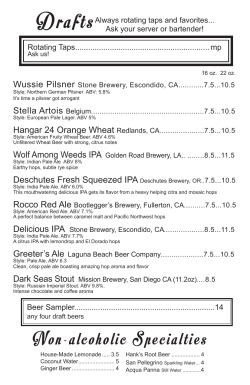 Drink - Big Fish Tavern