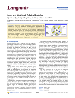Janus and Multiblock Colloidal Particles