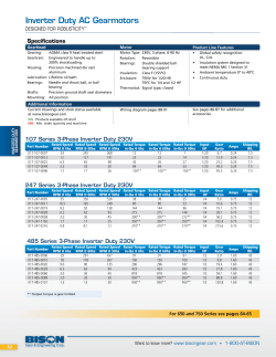 Bison Catalog Page - Electric Motor Warehouse