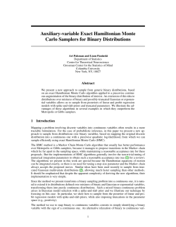 Auxiliary-variable Exact Hamiltonian Monte Carlo Samplers for